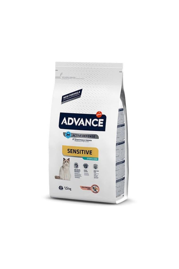 Advance Sensitive Sterilised Somonlu 1.5 kg Kısırlaştırılmış Yetişkin Kedi Maması