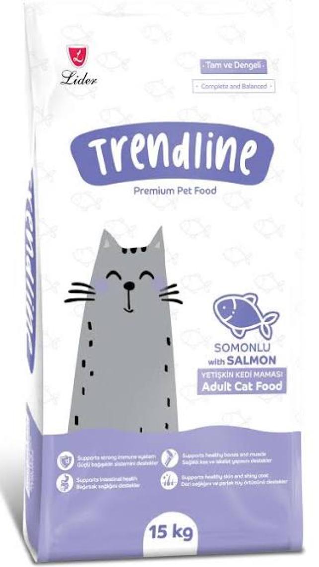Trendline Somon Balıklı Yetişkin Kedi Maması 15 Kg