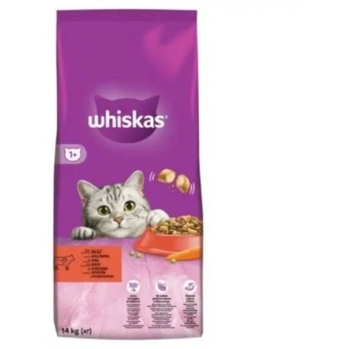 Whiskas Kuru Biftek&Havuç 300 gr