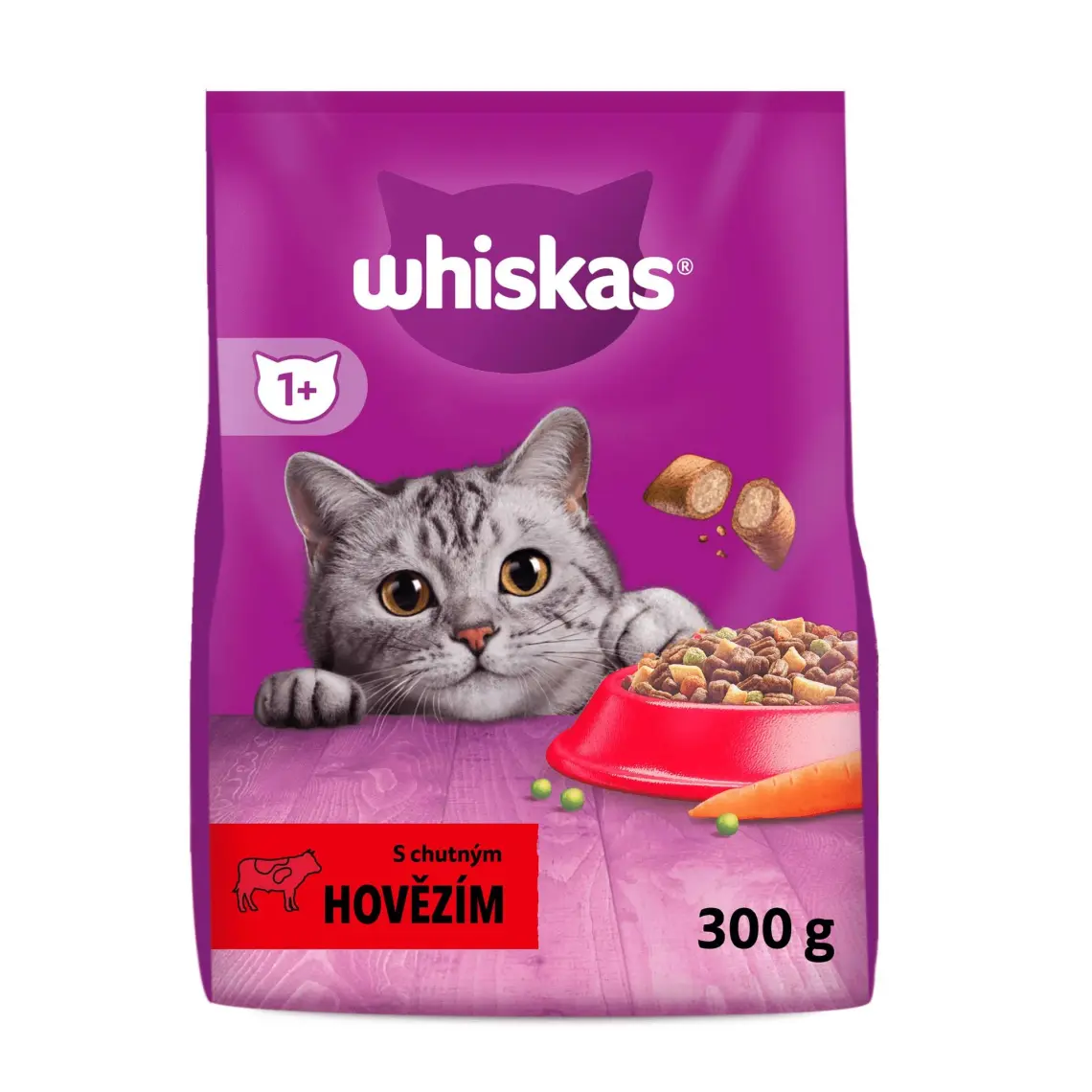 Whiskas Kuru Biftek&Havuç 300 gr