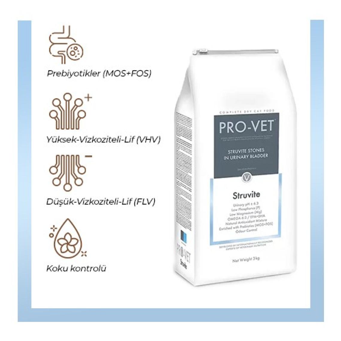 PRO-VET Struvite Urinary Kedi Maması 3 kg