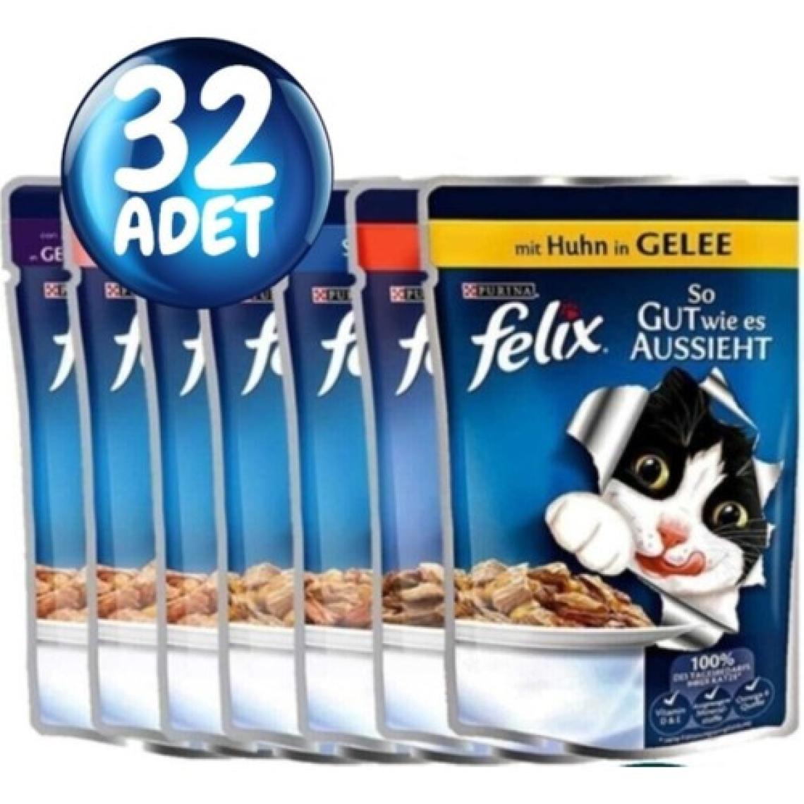 Felix Karışık Yaş Kedi Maması 32 Li