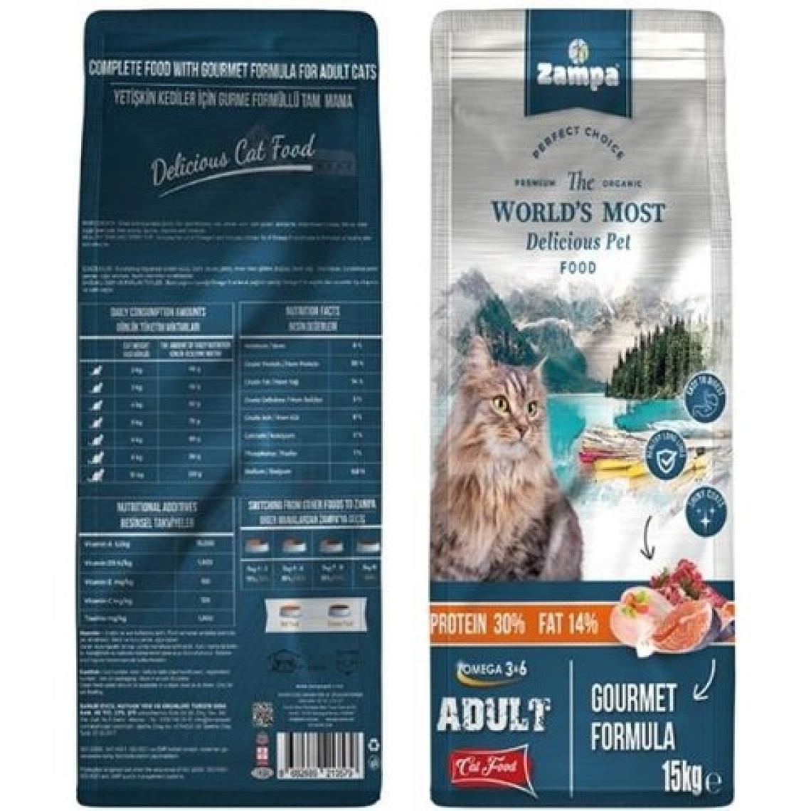 Zampa Adult Cat Tavuk Etli Yetişkin Kedi Maması 15KG