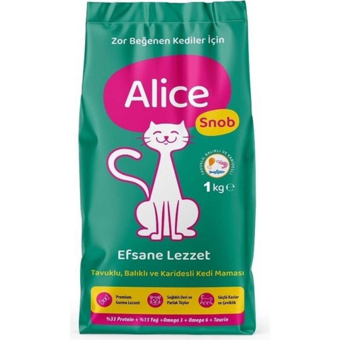 Alice Snob Yetişkin Kedi Maması 12X1KG (12 Adet 1 Kg)