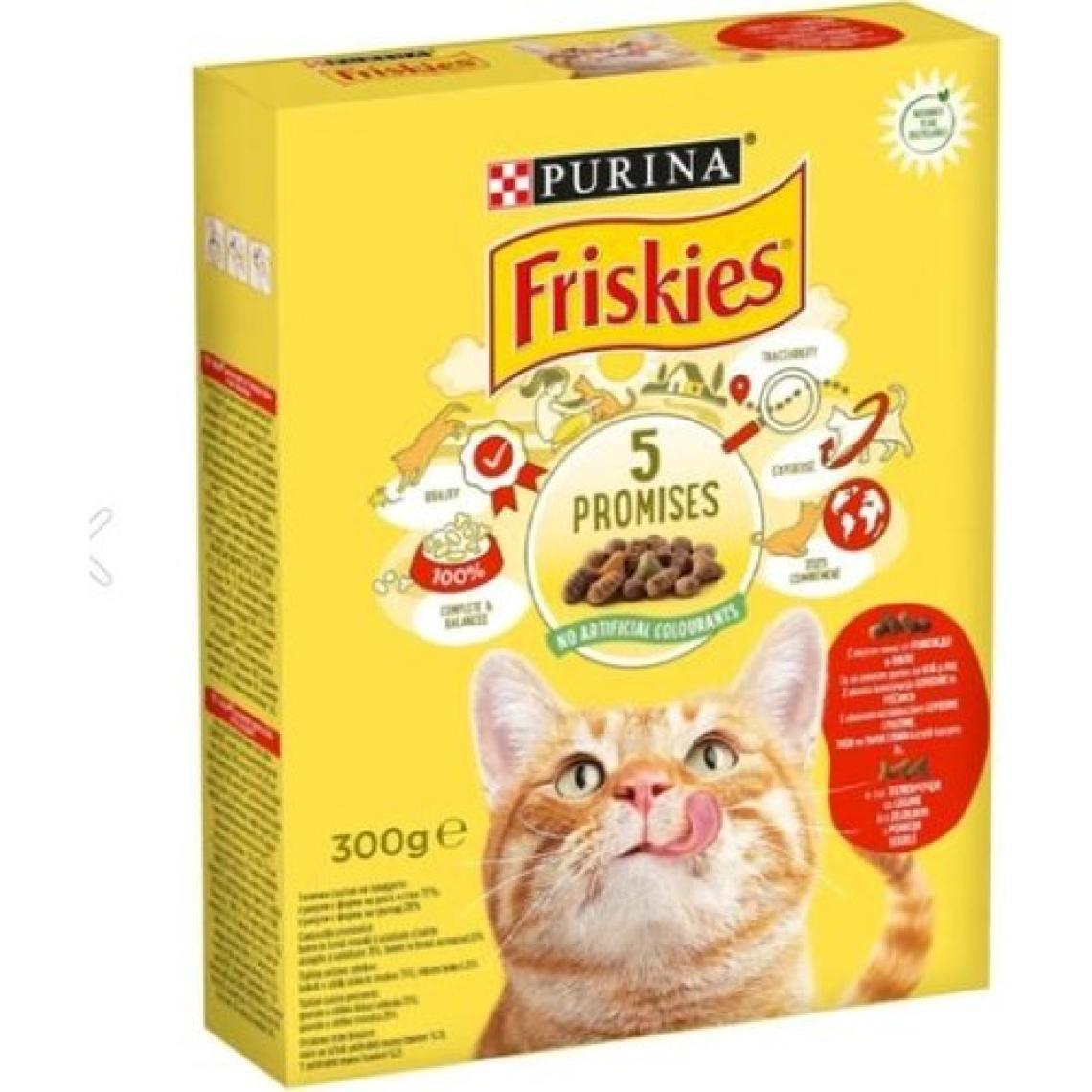 Friskies Sığır ve Tavuk Etli Yetişkin Kuru Kedi Maması 300 gr
