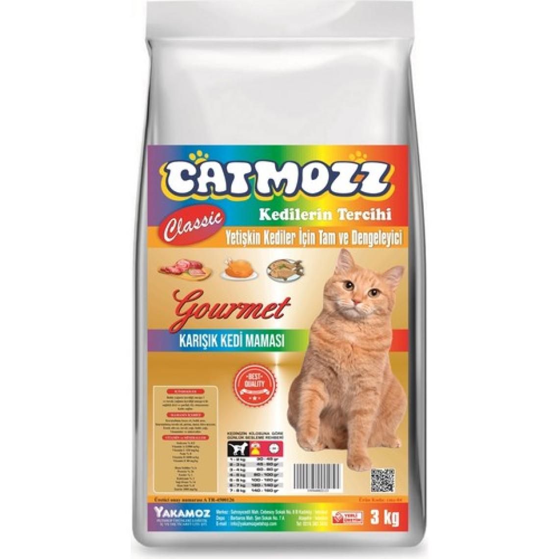 Catmozz  Classic Mix Gourmet Karışık Yetişkin Kedi Maması 3 KG