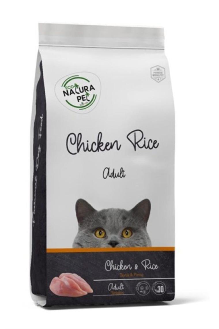 Eco Natura Pet Tavuklu ve Pirinçli 15 kg Yetişkin Kedi Maması