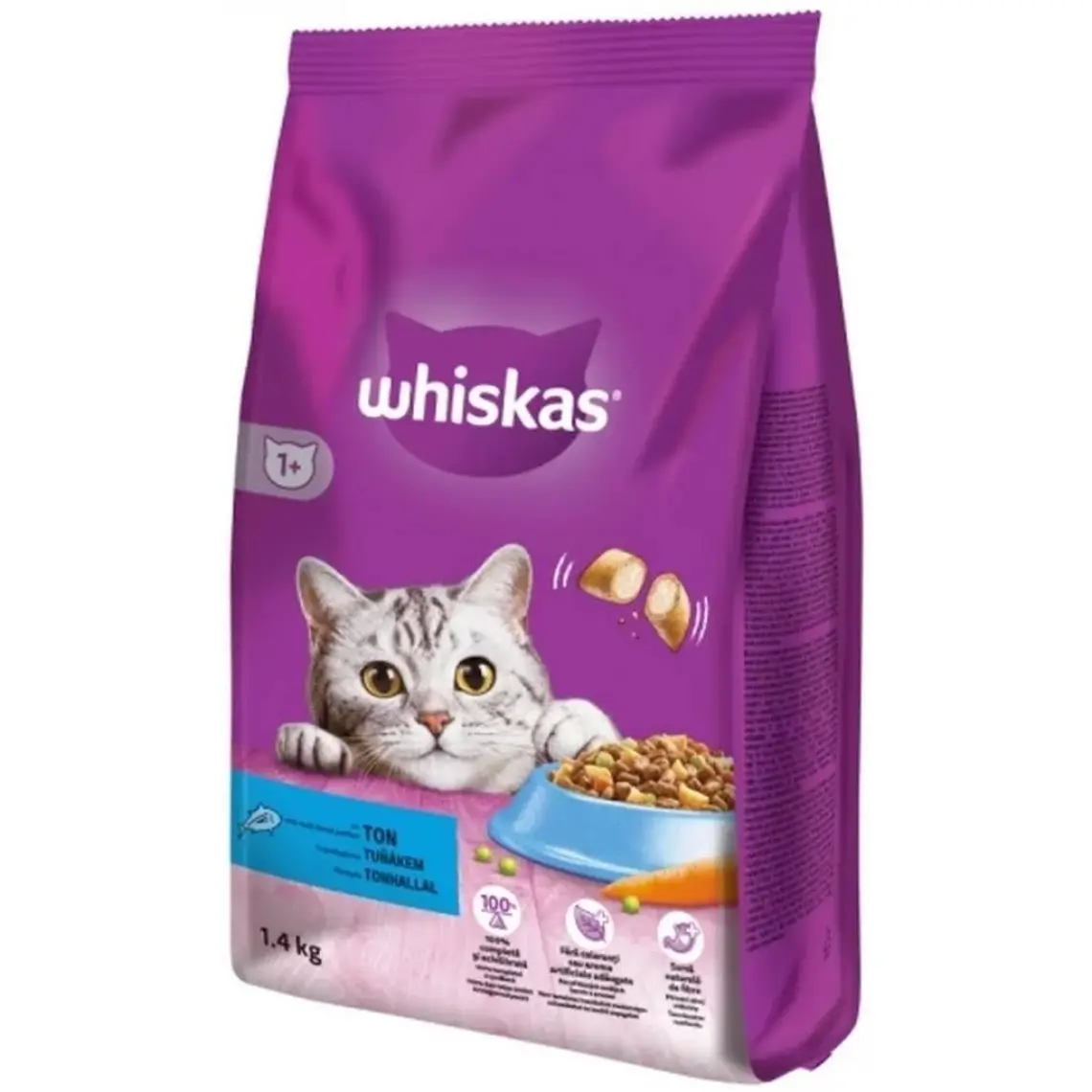 Whiskas Ton Balıklı ve Sebzeli Kuru Kedi Maması 1,4 Kg