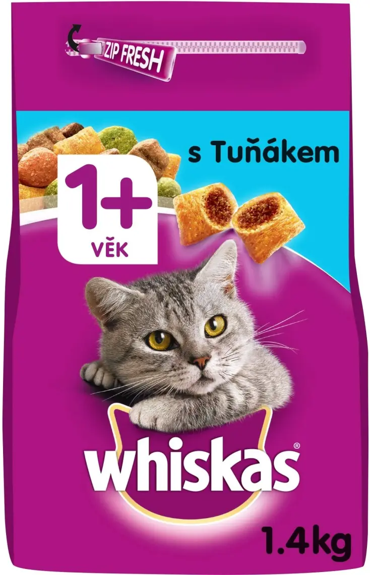 Whiskas Ton Balıklı ve Sebzeli Kuru Kedi Maması 1,4 Kg