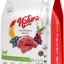 Natura Adult Düşük Tahıllı Kuzu Etli ve Yaban Mersinli Yetişkin Kedi Maması 2.25 kg