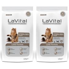 La Vital Kuzulu Premium Kısır Kedi Maması 1.5 kg 2'li Paket