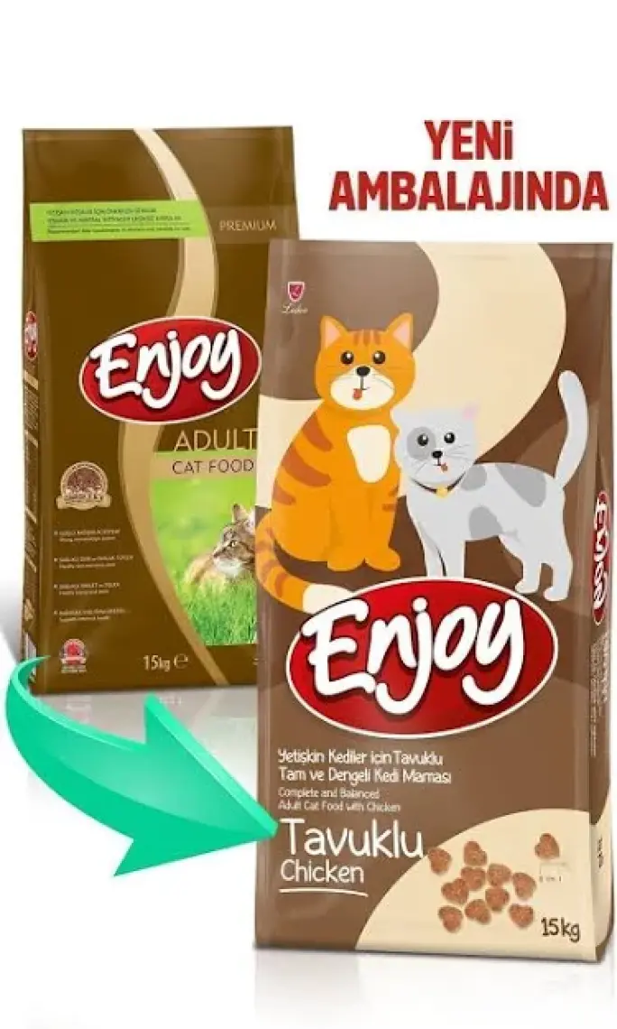 Enjoy Tavuklu Yetişkin Kedi Maması 15 Kg