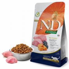 N&amp;D Pumpkin Balkabaklı Kuzu Etli ve Yaban Mersinli Kısırlaştırılmış 1.5 kg Kedi Maması