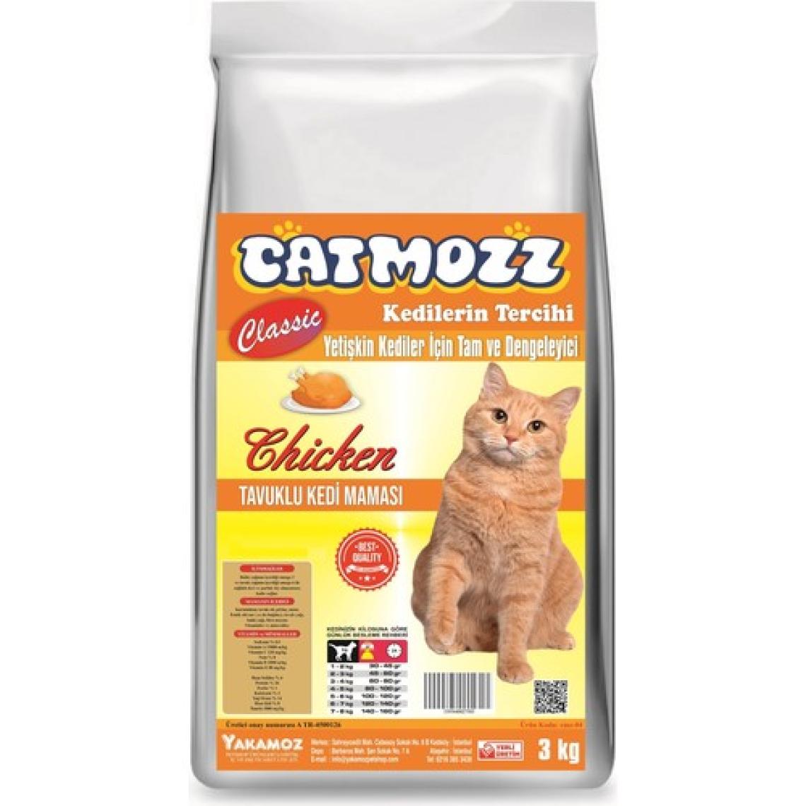 Catmozz Classic Tavuklu Yetişkin Kedi Maması 3 kg