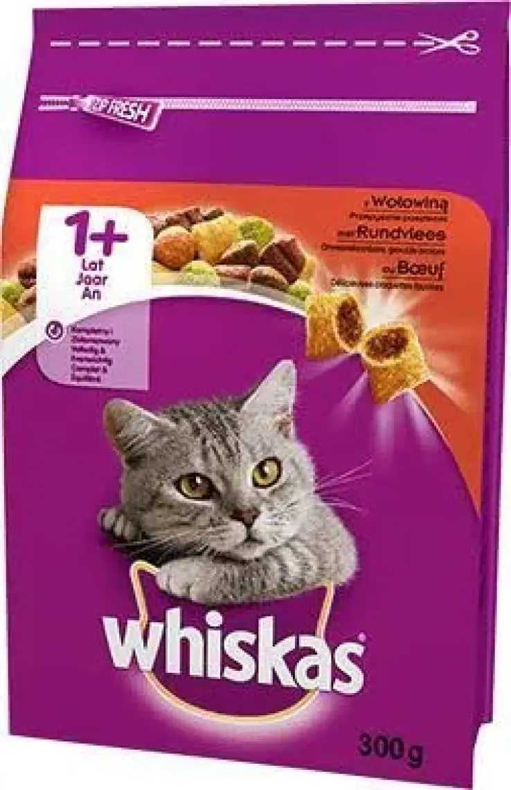 Whiskas Kuru Biftek&Havuç 300 gr