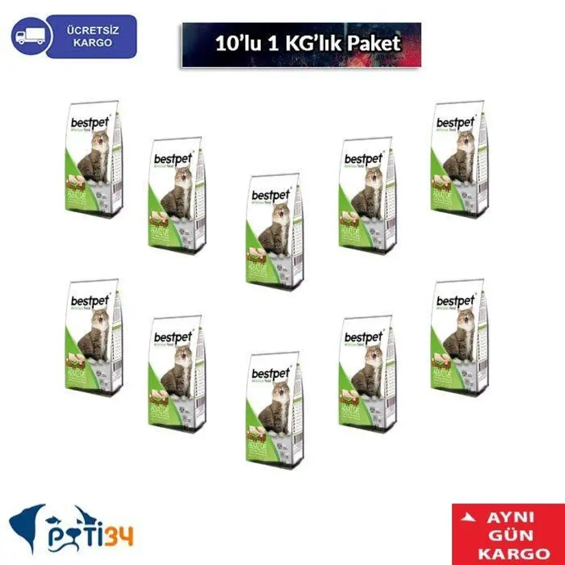 Bestpet Plan Mix Yetişkin Kedi Maması 15 kg