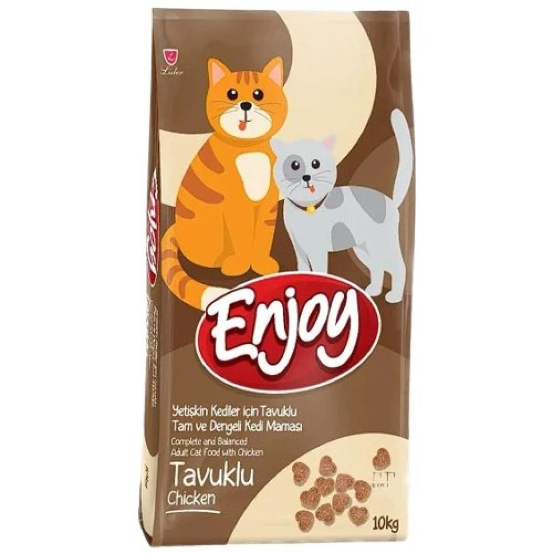 Enjoy Renkli Taneli Tavuklu 10 kg Yetişkin Kedi Maması