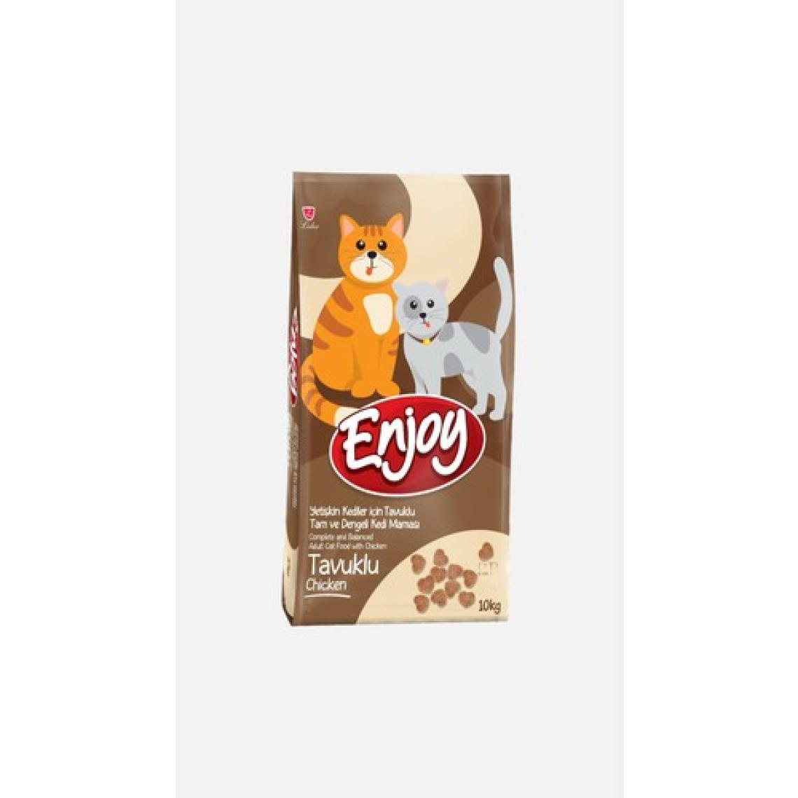 Enjoy Renkli Taneli Tavuklu 10 kg Yetişkin Kedi Maması