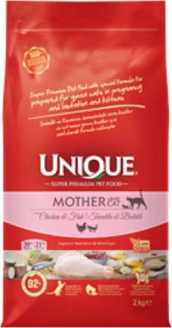 Unique Anne ve Yavru Kedi Maması Tavuklu&balıklı 2 kg