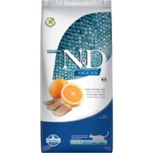 N&D Ocean Tahılsız Ringa Balıklı ve Portakallı 10 kg Yetişkin Kedi Maması