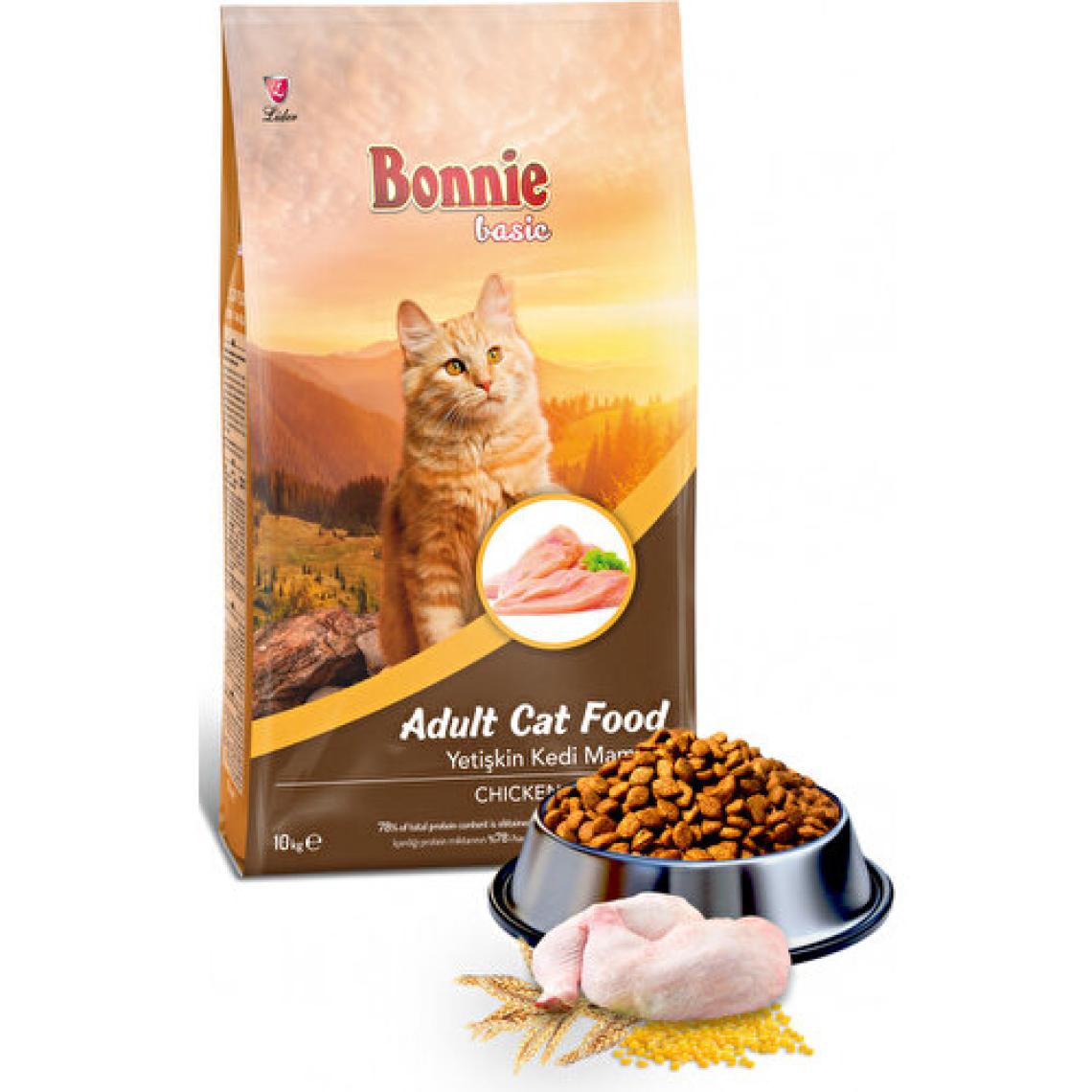 Bonnie Tavuklu Pirinçli Yetişkin Kedi Maması 10 kg