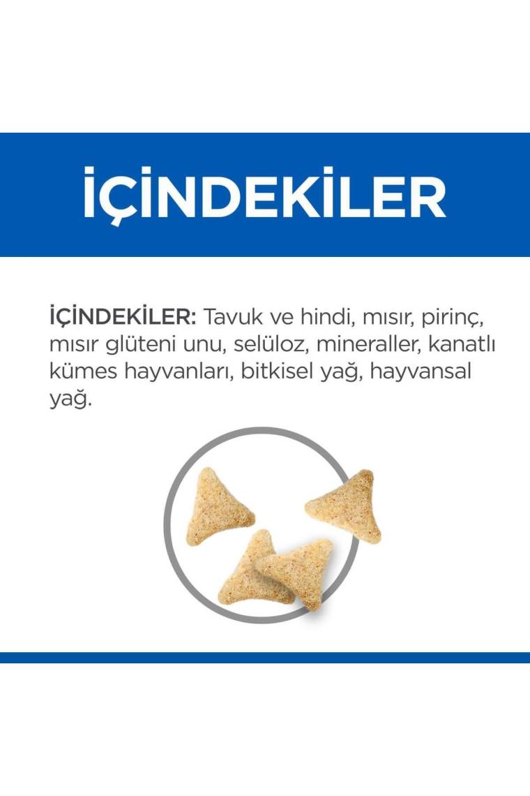 SCIENCE PLAN Tüy Yumağı Kontrolü Tavuklu Yetişkin Kedi Maması 1,5 Kg