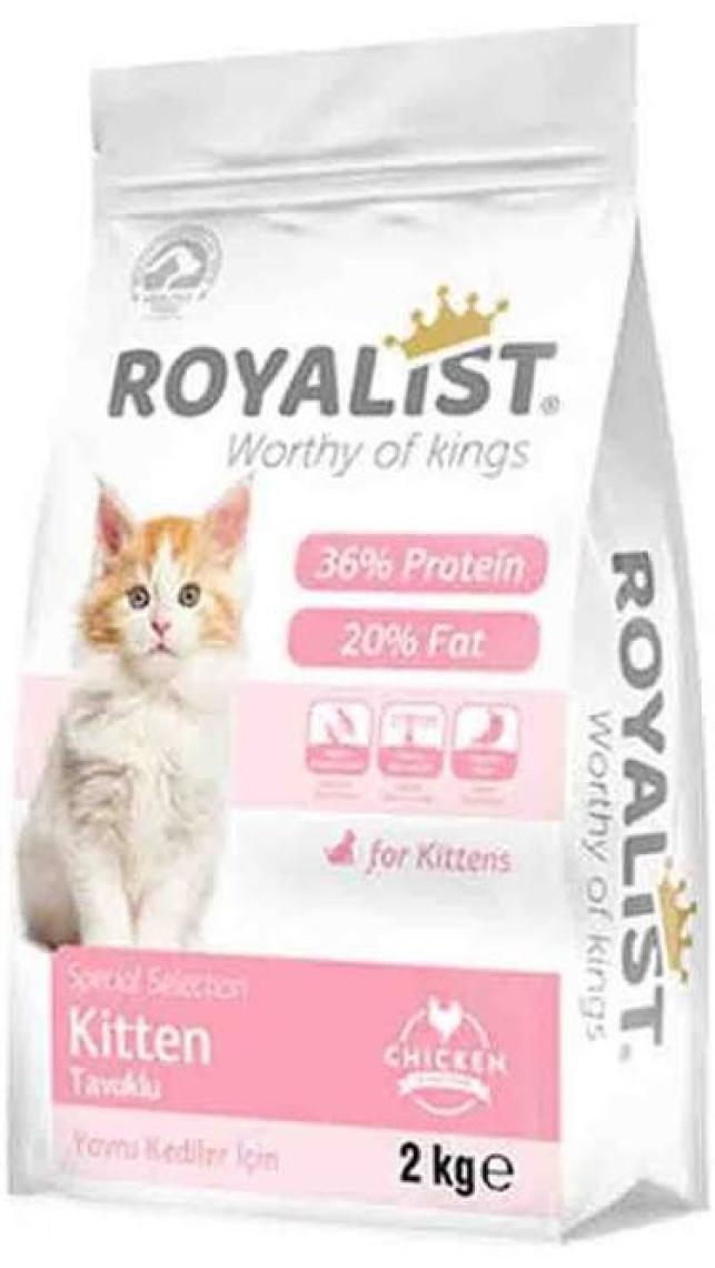 Royalist Premium Kitten Tavuklu Yavru Kedi Maması 2 kg