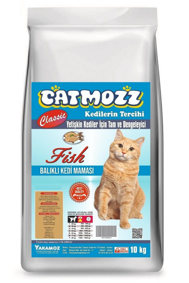 Catmozz Balıklı 10 kg Yetişkin Kedi Maması