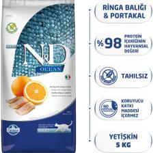 N&D Ocean Balık Ve Portakallı Tahılsız Kedi Maması 5 Kg