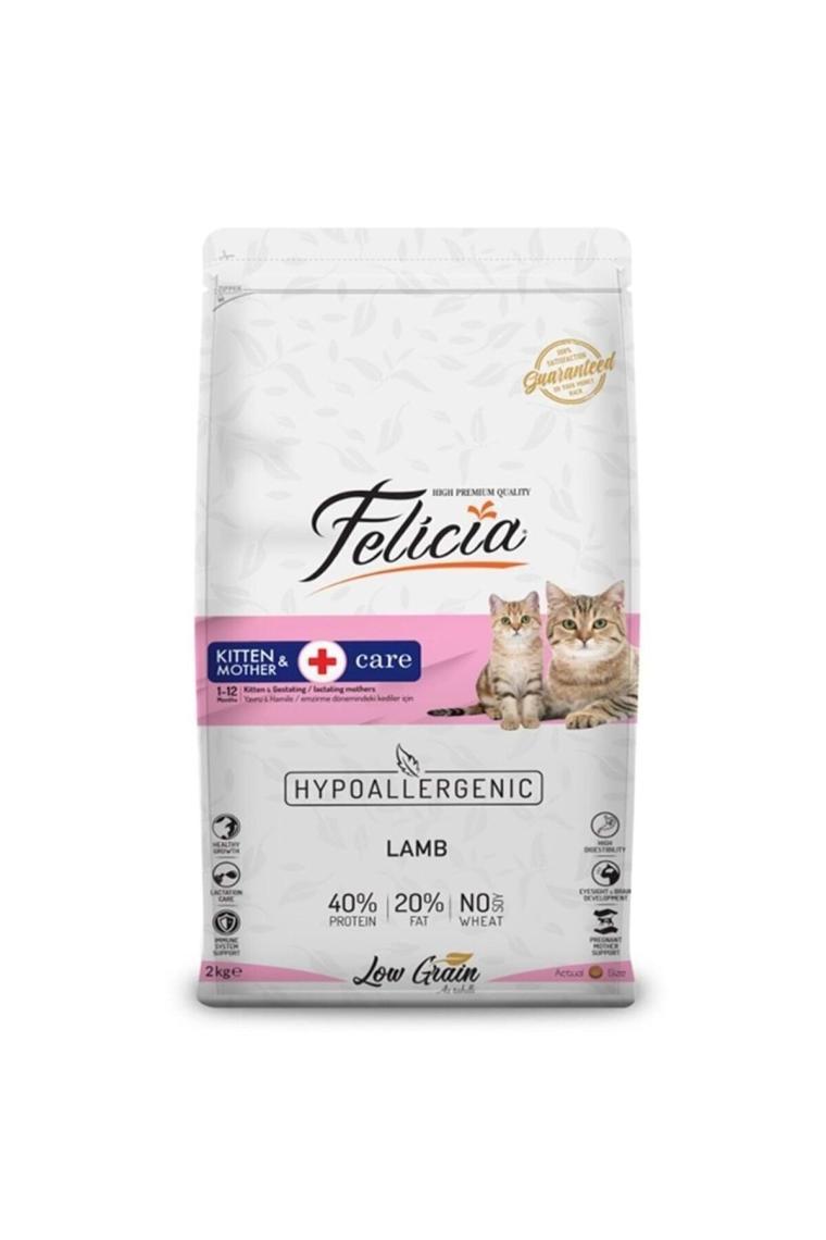 Felicia Kitten & Mother Kuzu Etli 2 kg Yavru Kedi Maması