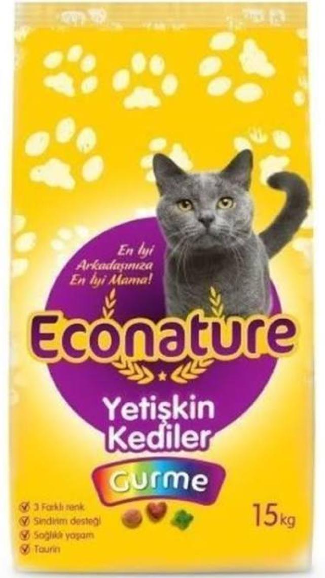 Econature Gurme Balıklı Yetişkin Kedi Maması - 15 Kg