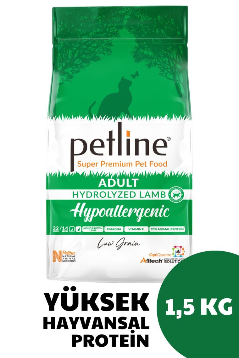 Petline Süper Premium Hypoallergenic - Kuzu Etli Hypoallergenic Yetişkin Kedi Maması 1,5kg