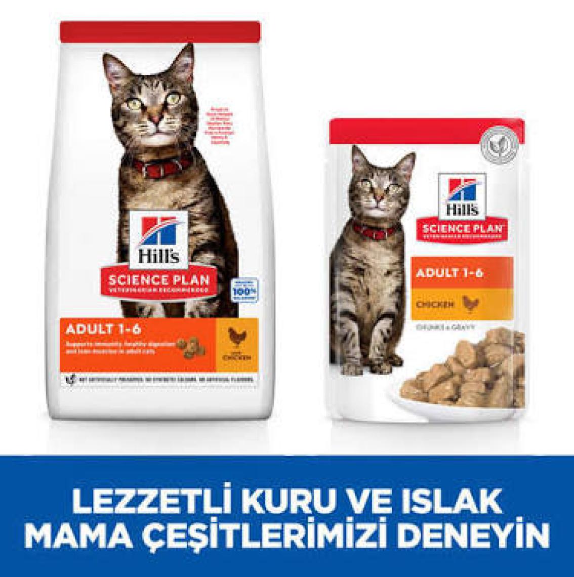 Hill's Adult Tavuk Etli Yetişkin Kedi Maması 1,5 kg