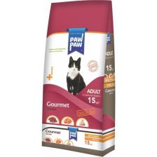 Pawpaw Gurme Yetişkin Kedi Maması - Kuzu, Balık, Tavuk, Pirinç ve Mısır ile Zenginleştirilmiş, Omega 3-6 Desteği ile, 15 Kg