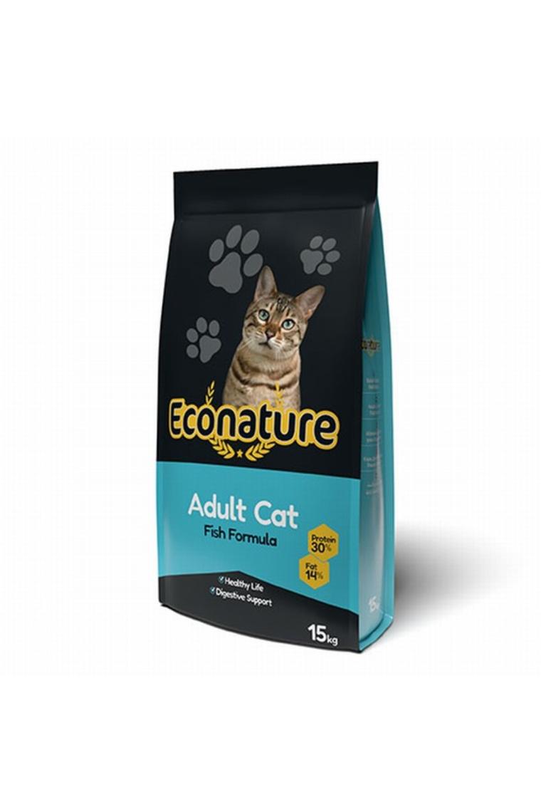 Econature Balıklı 15 kg Yetişkin Kuru Kedi Maması
