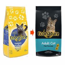 Econature Balıklı 15 kg Yetişkin Kuru Kedi Maması