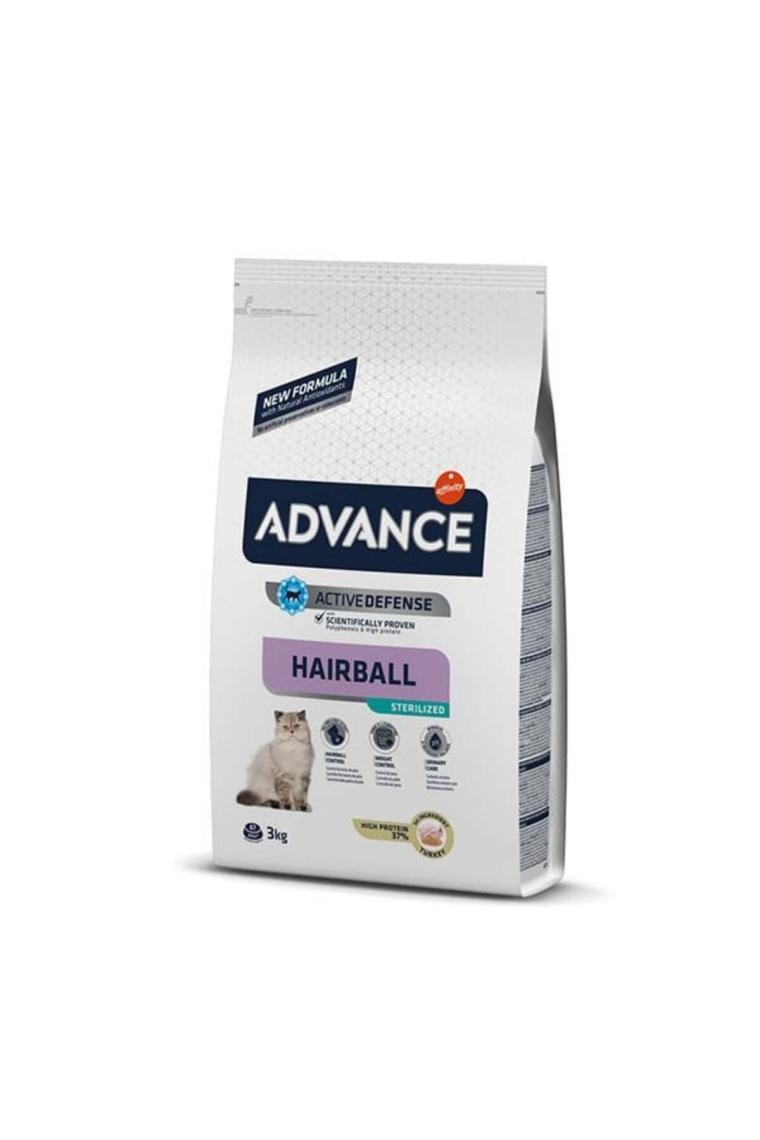 Advance Hairball Sterilised Hindili 3 kg Kısırlaştırılmış Yetişkin Kedi Maması
