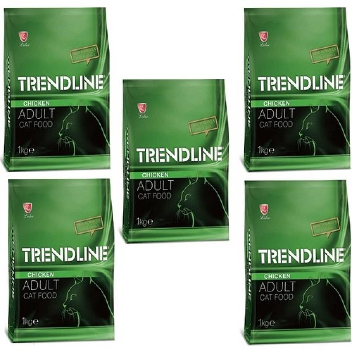 Trendline Tavuklu Yetişkin Kedi Maması 1 kg x 5 Adet