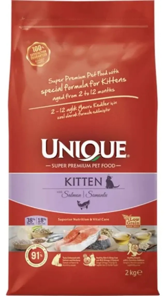 Kitten Cat With Salmon Somonlu Yavru Kedi Maması 2 Kg