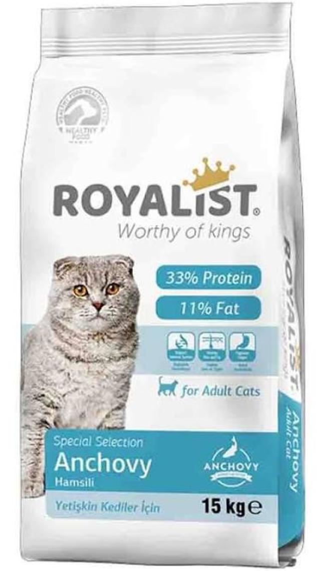 Royalist Premium Hamsili Yetişkin Kedi Maması 15 kg