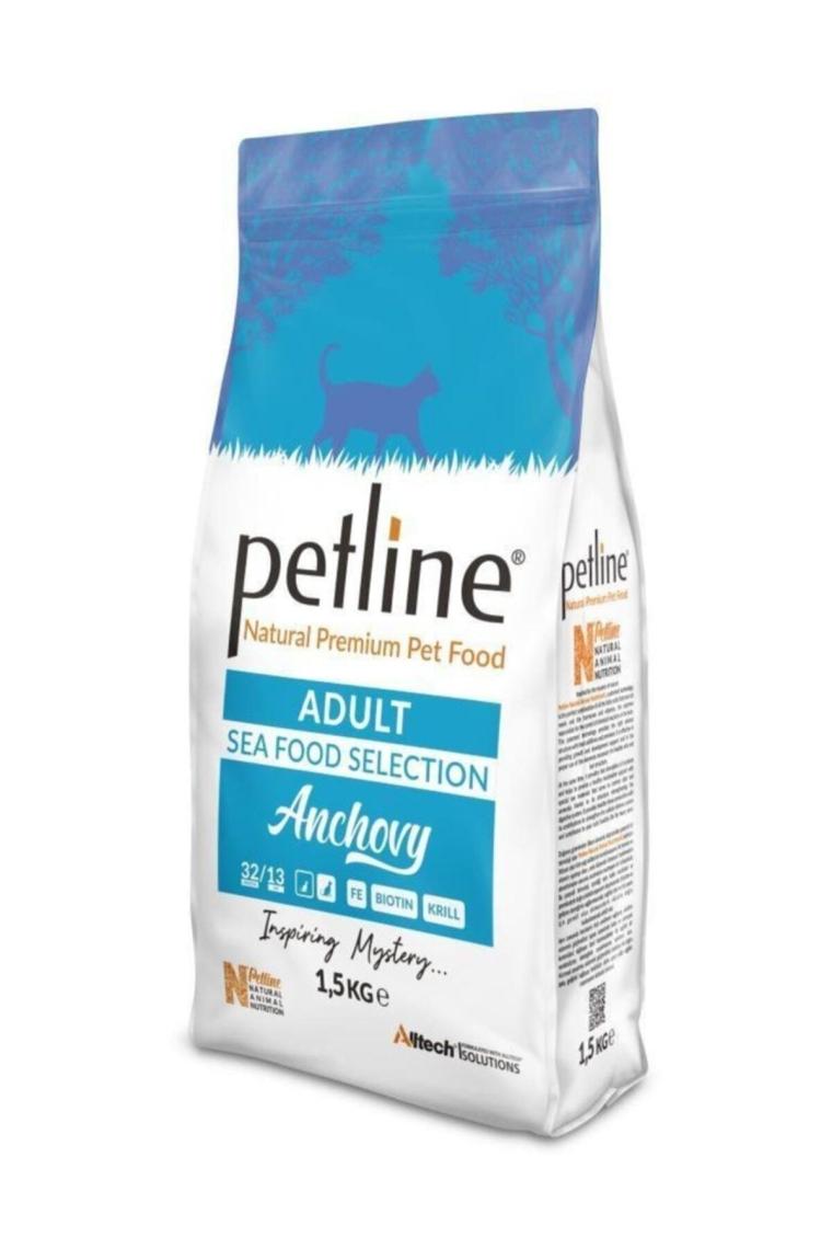 Petline Natural Premium Seafood Hamsili 1.5 kg Yetişkin Kedi Maması