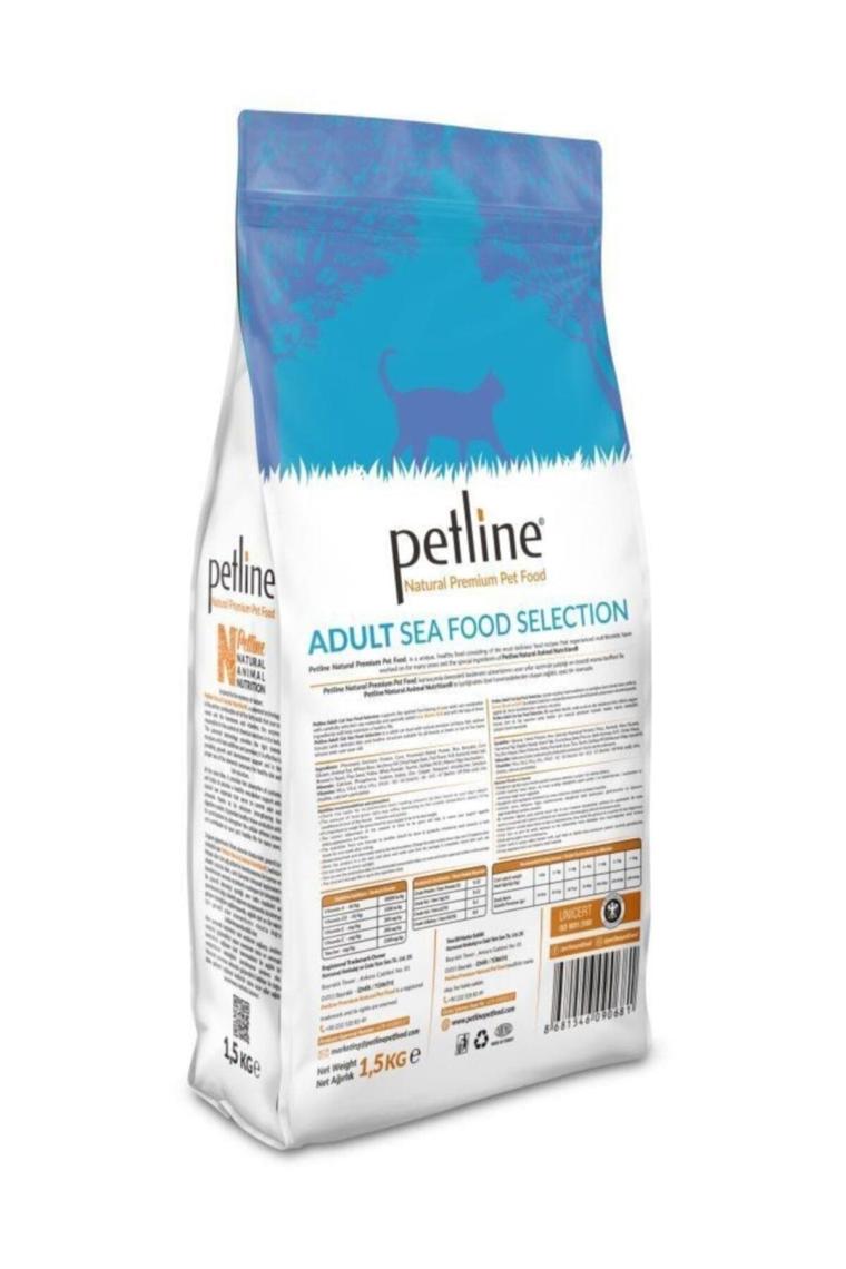 Petline Natural Premium Seafood Hamsili 1.5 kg Yetişkin Kedi Maması