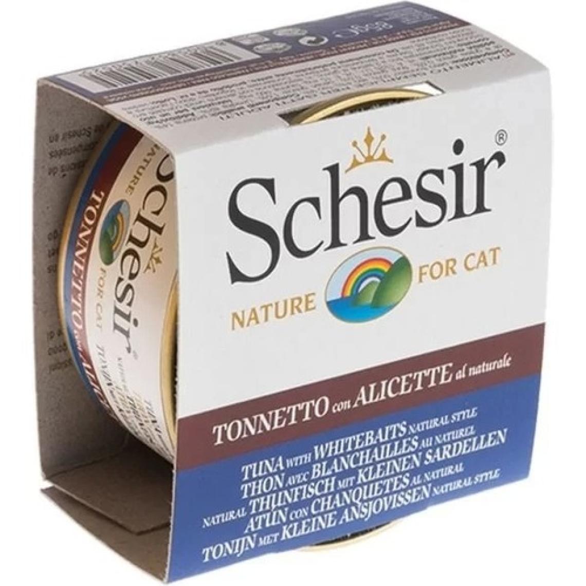 Populermarketim - Schesir Ton Balıklı ve Ringa Balıklı Naturel Konserve Kedi Maması 85 gr