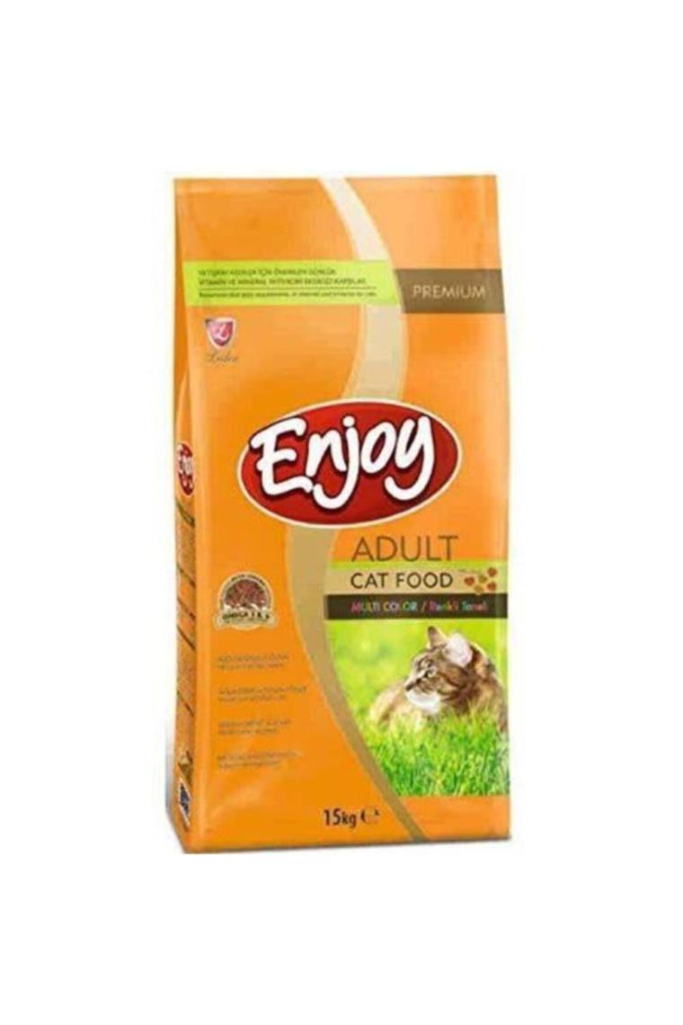 Enjoy Renkli Taneli Tavuklu 15 kg Yetişkin Kedi Maması