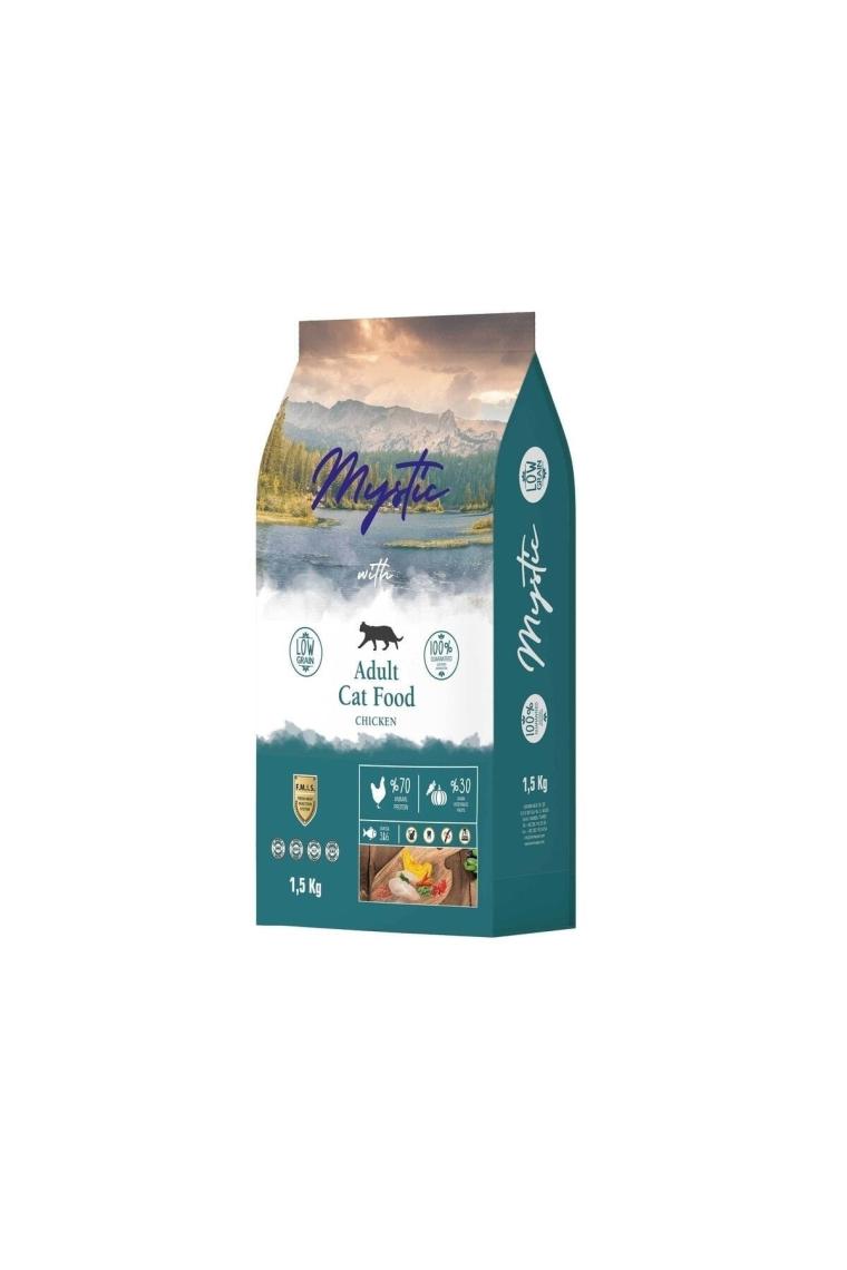 Mystic Az Tahıllı Tavuklu 1.5 kg Yetişkin Kuru Kedi Maması