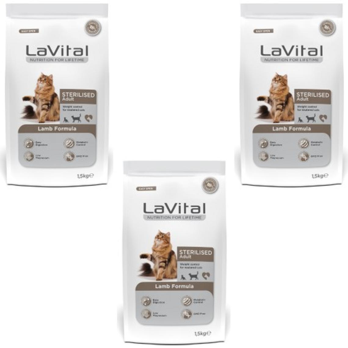 La Vital Premium Kedi Maması 1.5 kg 3'lü Paket