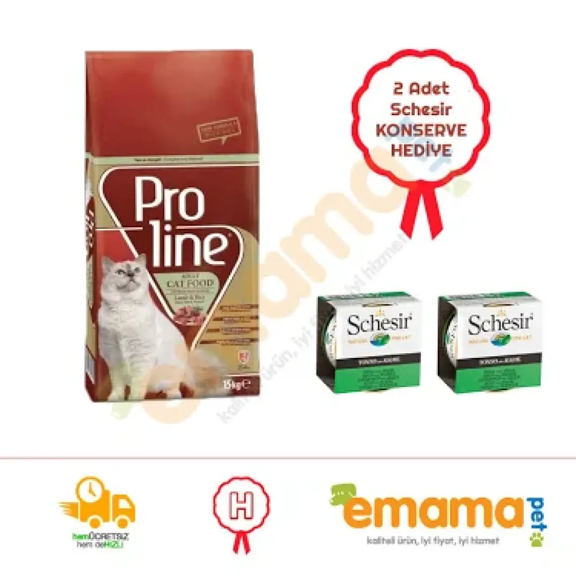 Proline Cat Lamb & Rice Kuzu Etli & Pirinçli Yetişkin Kedi Maması 1.5 Kg