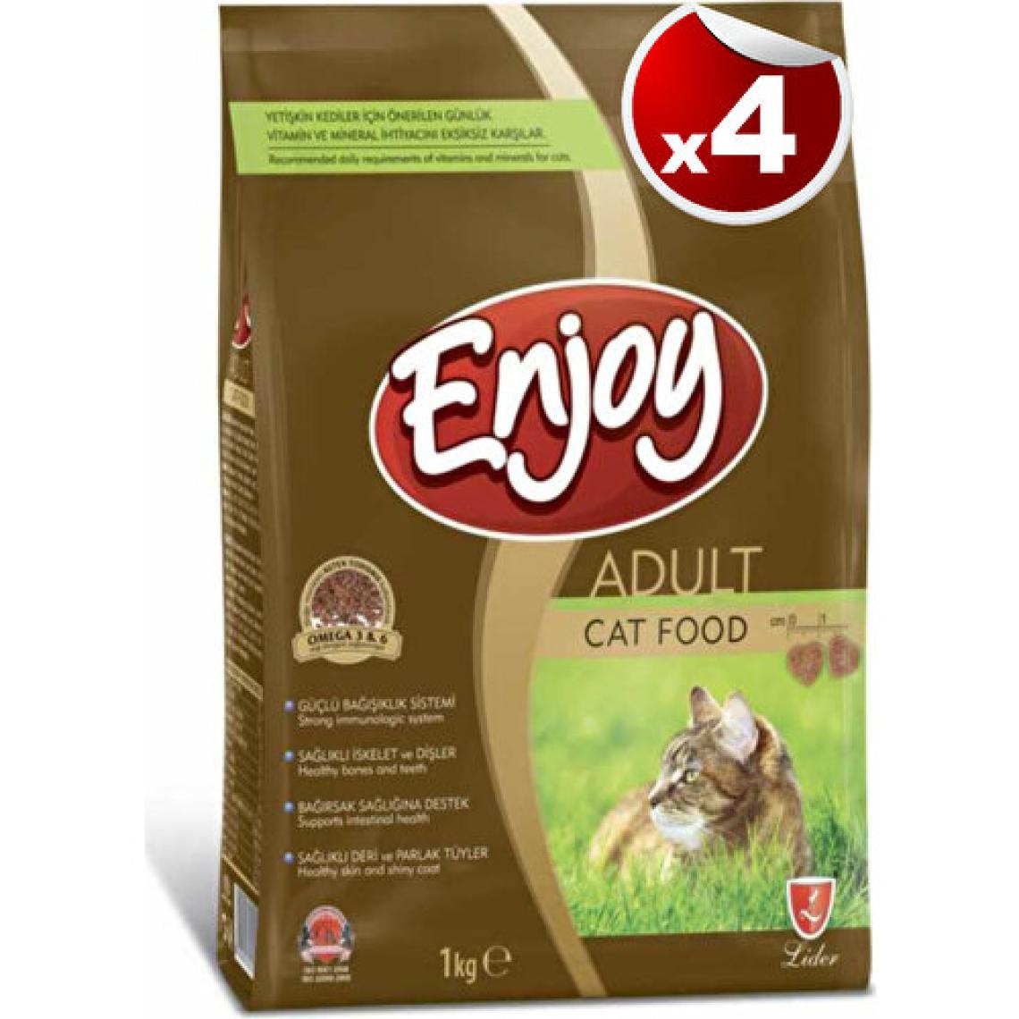 Enjoy Tavuk Etli Kedi Maması 1 kg x 4 Adet