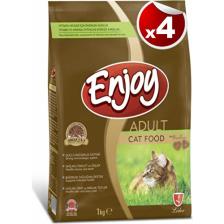 Enjoy Tavuk Etli Kedi Maması 1 kg x 4 Adet