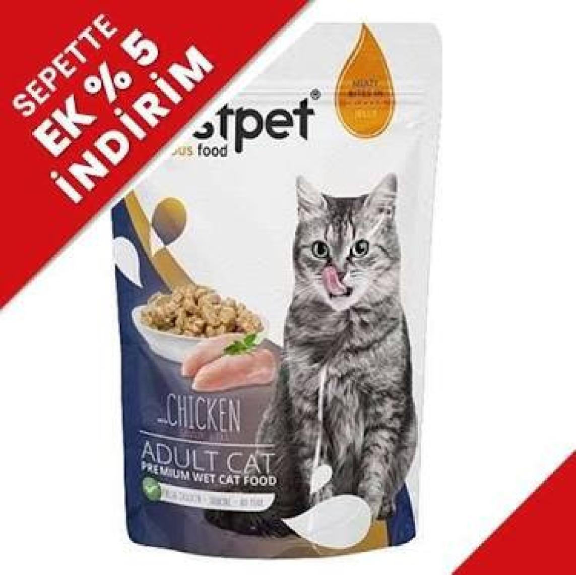 Bestpet Adult Jelly Tavuklu Kedi Pouch Mama 85 gr